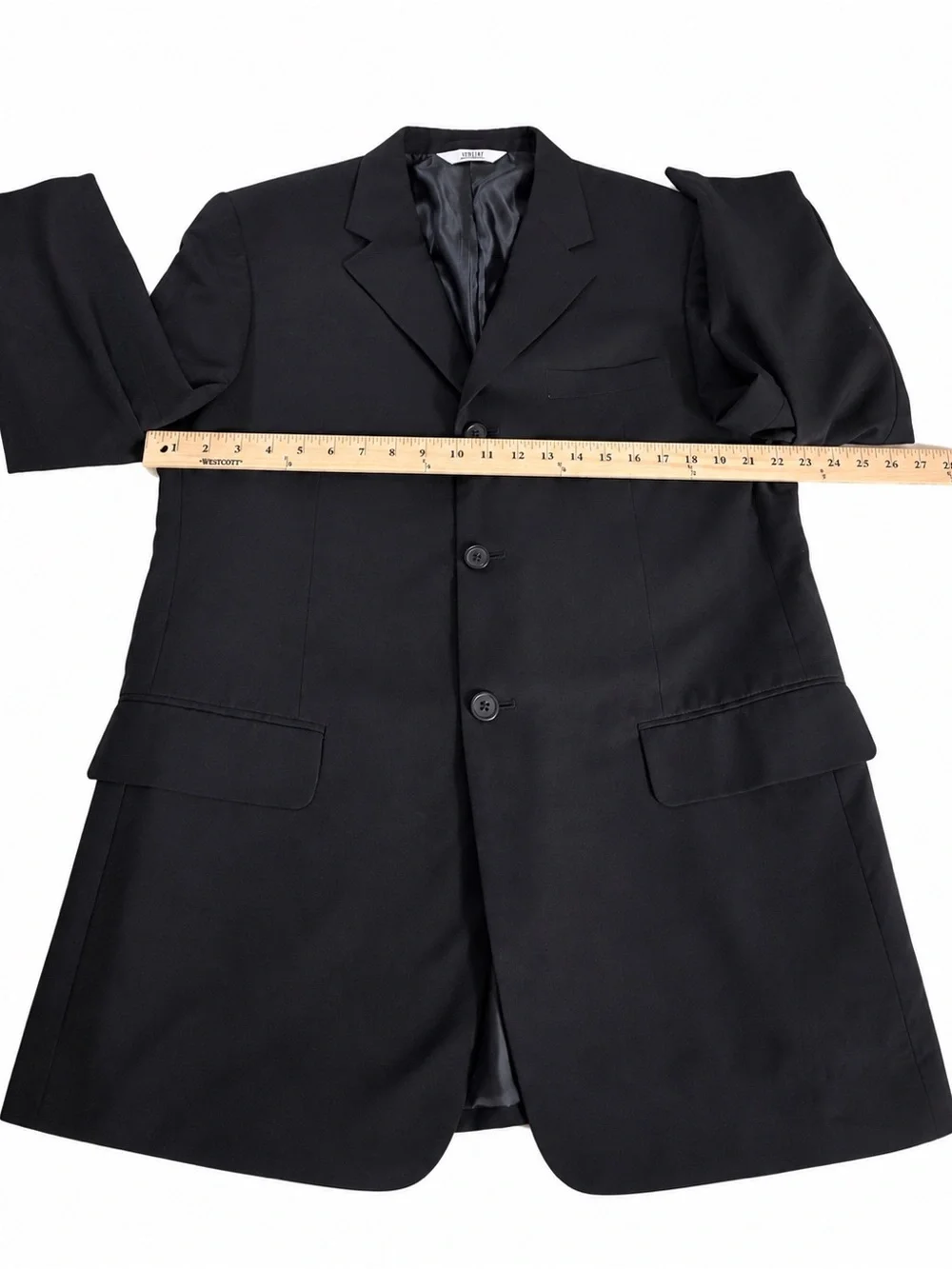 Classic VERSINI Black Single-Breasted Blazer 48R- see additional photos